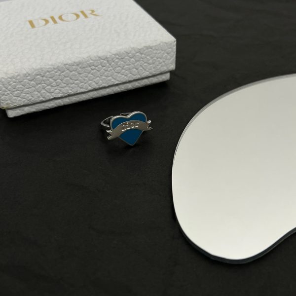 18K CD Blue Heart Ring - 图片 12