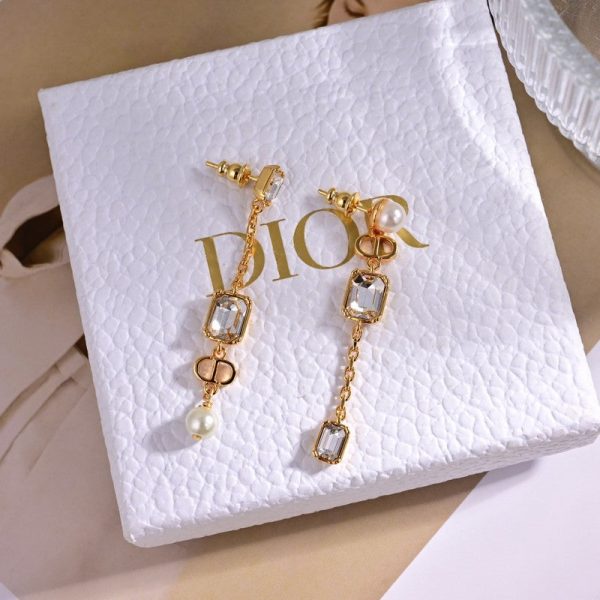 18K CD Tribales Crystal Earrings - 图片 2