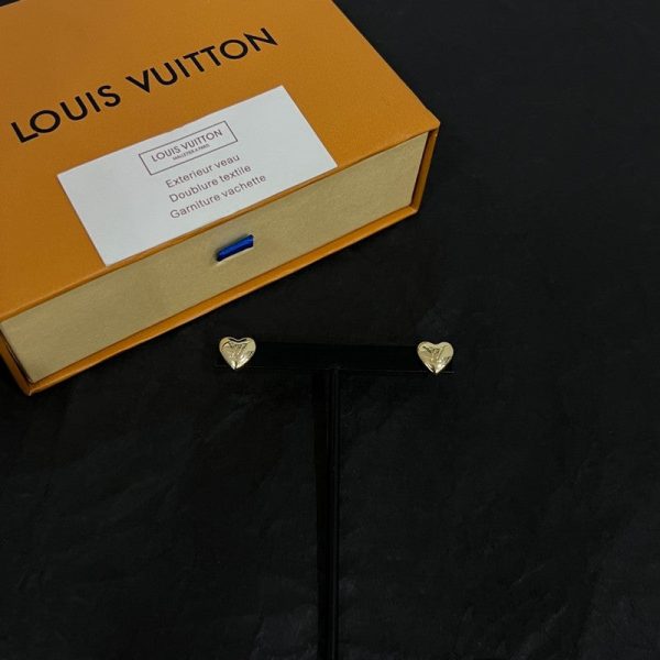 18K Louis Heart Earrings - 图片 8