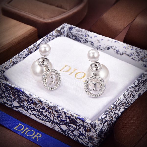 18K CD Tribales White Resin Pearls Earrings - 图片 8