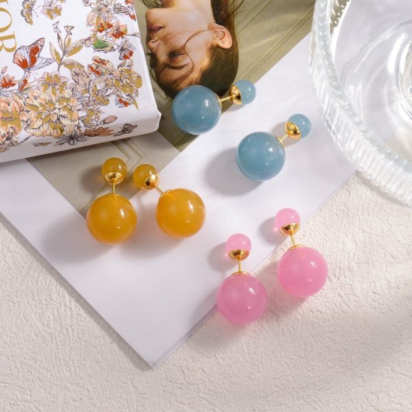 18K CD Tribales Color Earrings - 图片 4