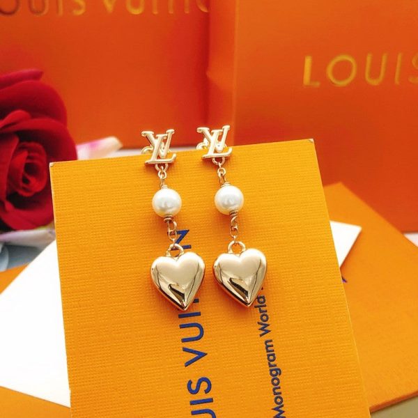 18K Louis Heart Earrings - 图片 4