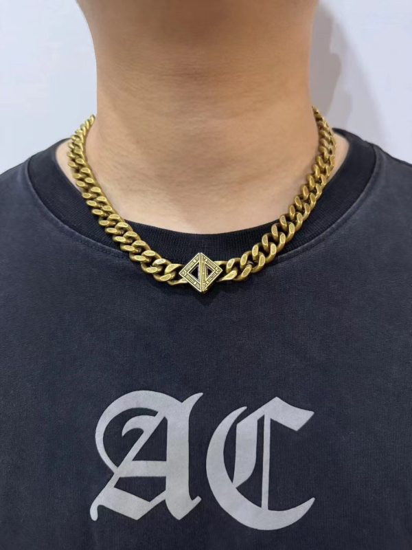 18K CD Diamond Chain Necklace - 图片 4