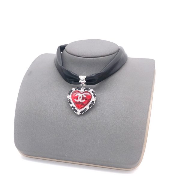 18K CC 2021 Leather Choker Necklace - 图片 6
