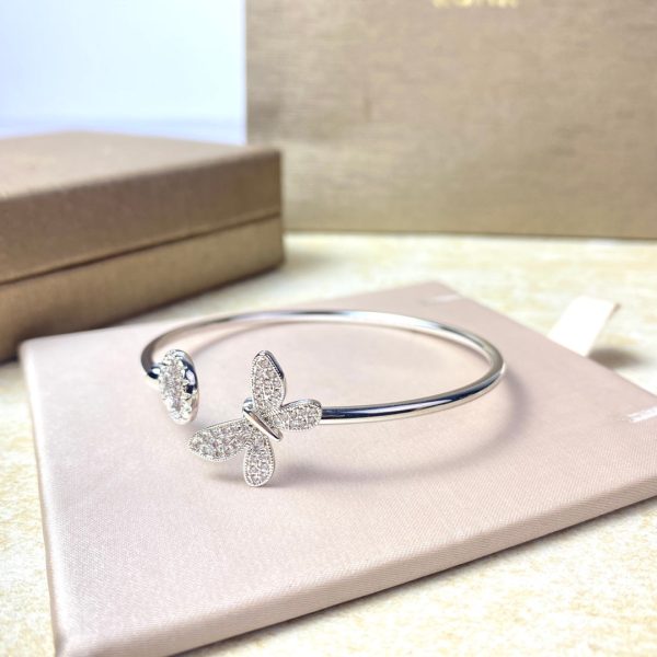 18K Double G Flora Bangle Diamond Bracelet - 图片 9