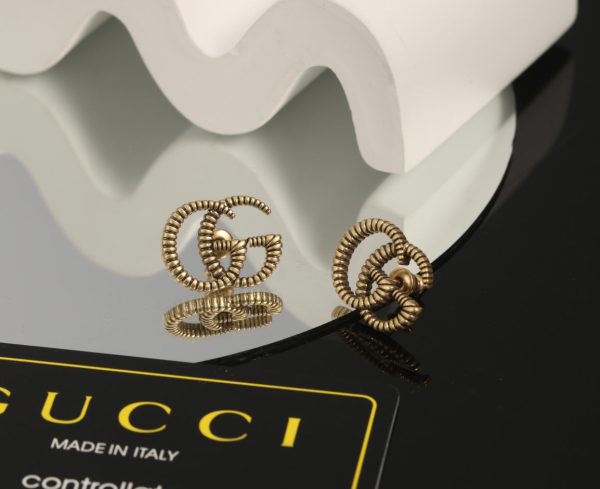 18K Double G Earrings - 图片 3