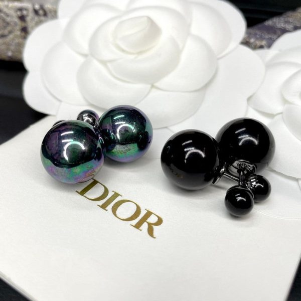 18K CD Black Tribales Earrings - 图片 2