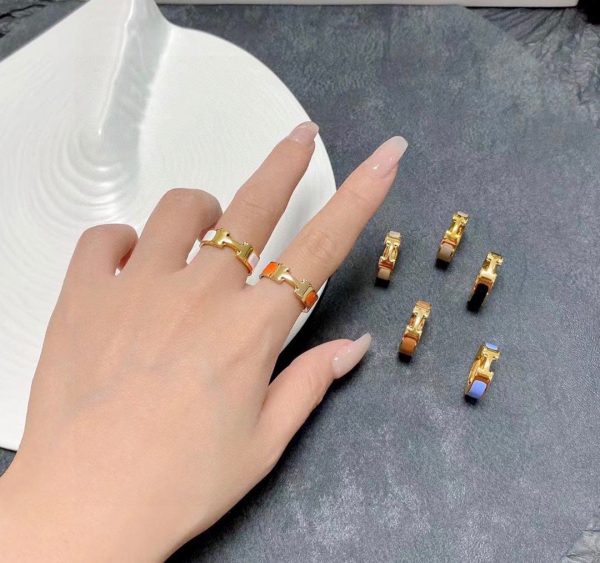 18K Vintage Clic H Ring - 图片 10