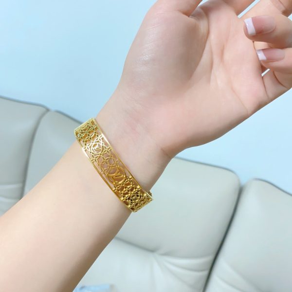18K Louis Hollow Bracelet - 图片 3