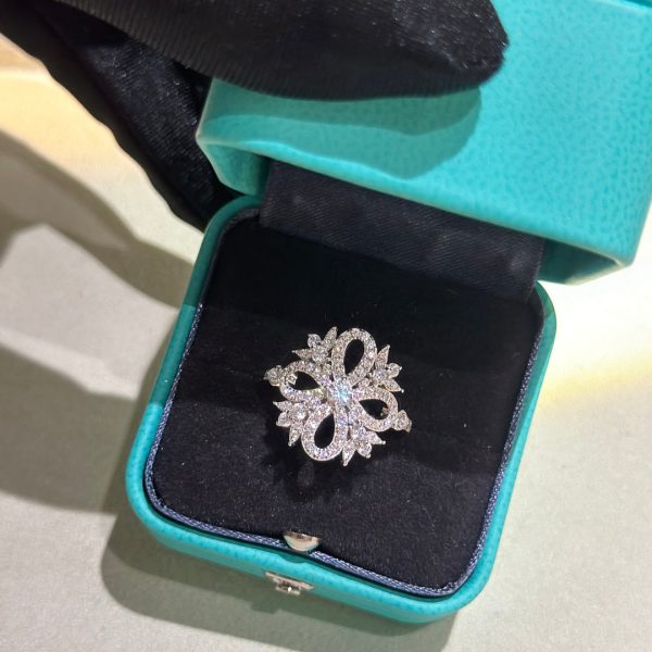 18K T Vinatge Flower Ring - 图片 2