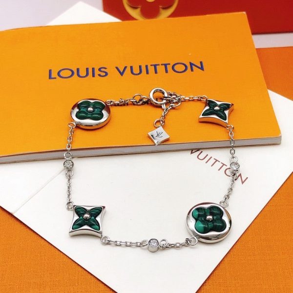 18K Louis Blossom Green Flower Bracelet - 图片 4