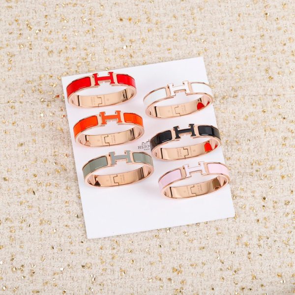 18K Clic H White Bracelet - 图片 4