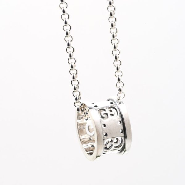 18K Double G Icon Twirl Necklace