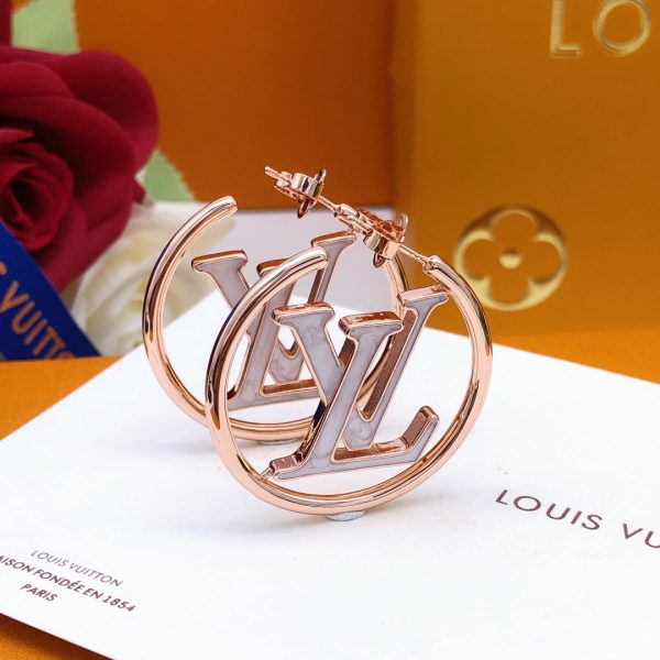 18K Louis Louise Hoop Pearls Earrings - 图片 2