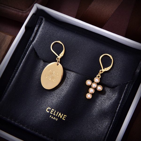 18K Triomphe Pearl Earrings - Image 2