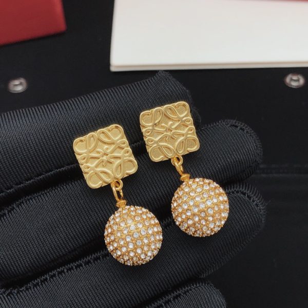 18K Anagram Diamonds Earrings - Image 2
