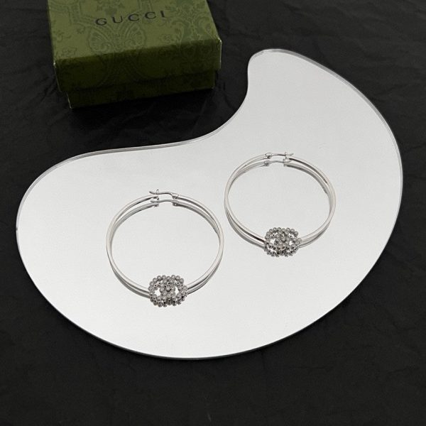 18K Double G Running Diamond Bracelet - 图片 4