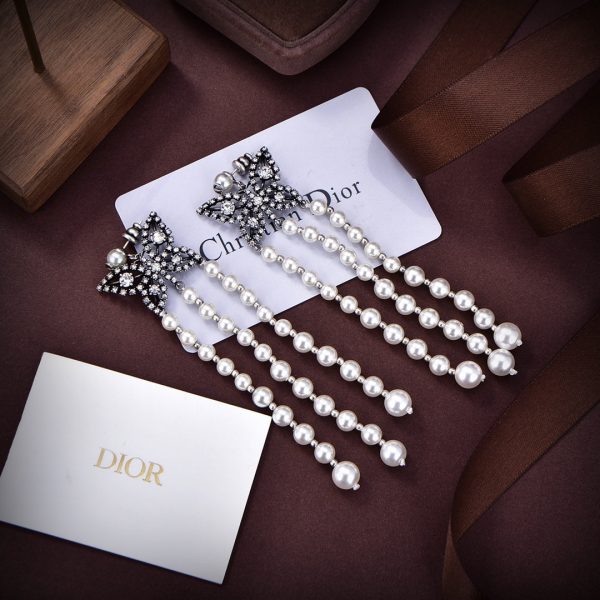 18K CD Papillon De Nuit Earrings - 图片 2