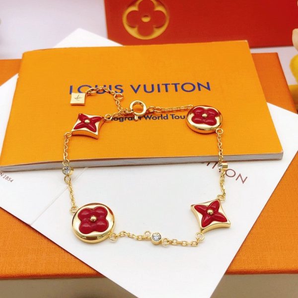 18K Louis Blossom Red Flower Bracelet - 图片 8