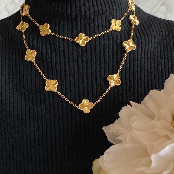 18K Vintage Alhambra 20 Motifs Long Necklace - 图片 2