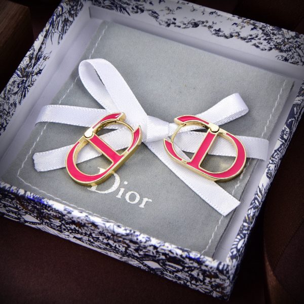 18K CD 30 Montaigne Rani Pink Earrings - 图片 6