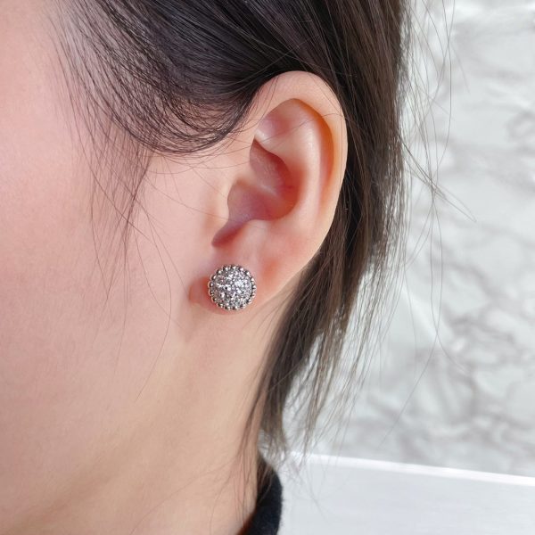 18K Perlée Diamonds Earrings - 图片 4