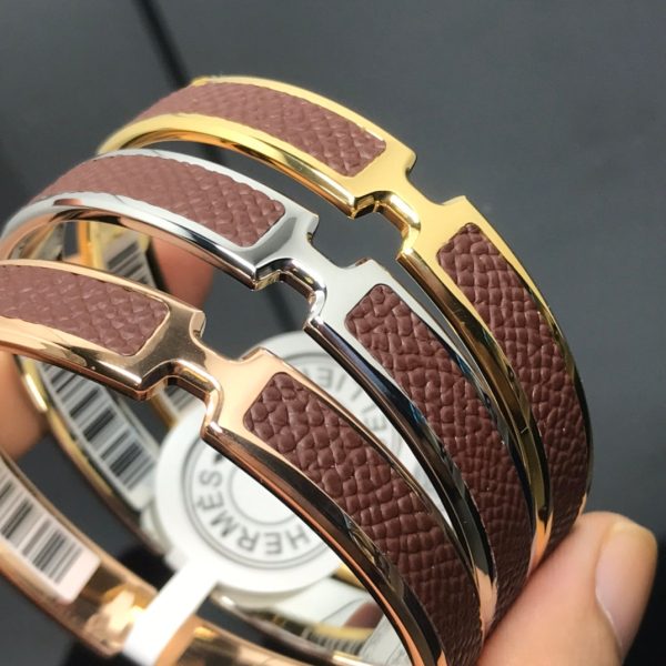 18K Olympe Light Brown H Bracelet - 图片 2