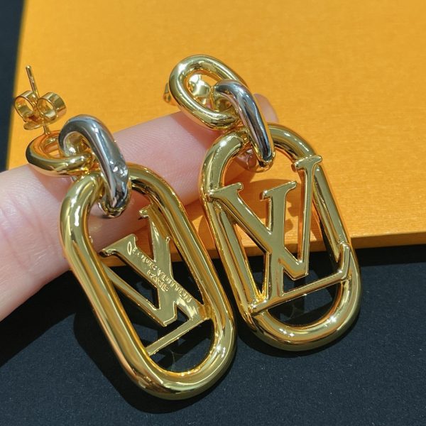 18K Louis My Everyday Chain Earrings - 图片 2
