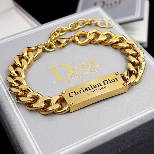 18K CD Chain Link Bracelet - 图片 3