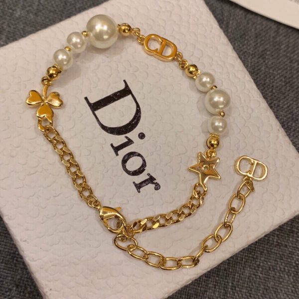 18K Petie CD Pearls Bracelet - 图片 3