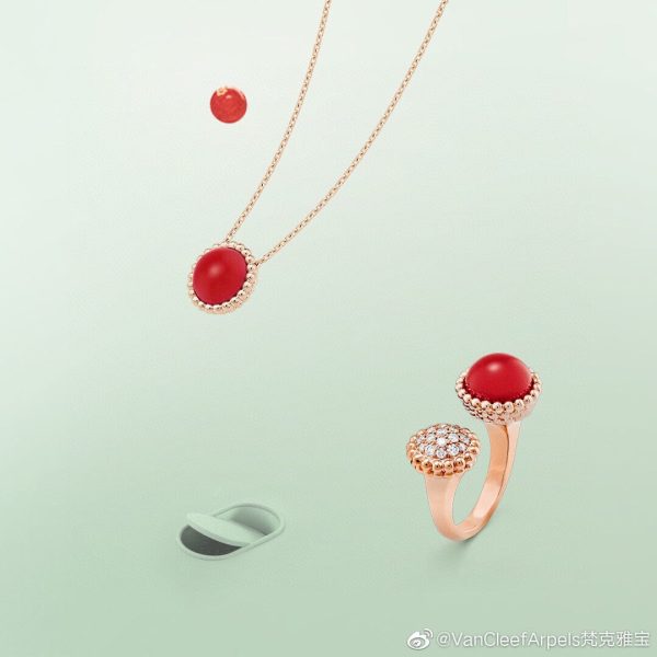 18K Perlée couleurs Carnelian Necklace - 图片 7