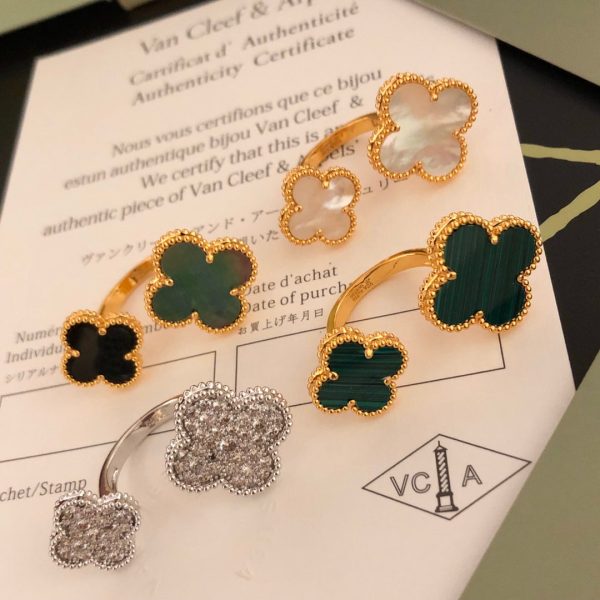 18K Magic Alhambra Mother Of Pearls Clover Ring - 图片 6