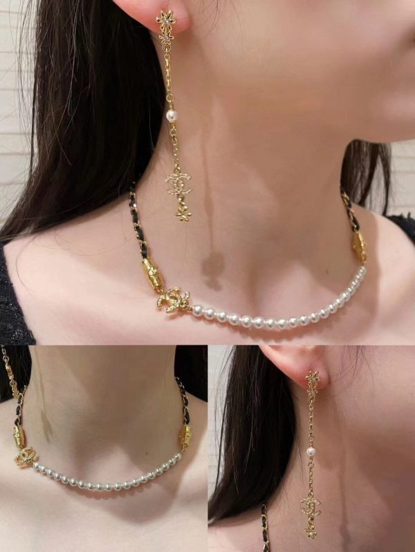 18K CC Pearl Chain Necklace - 图片 2