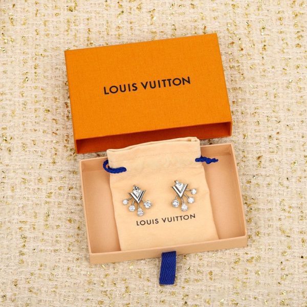 18K Louis Diamomd Earrings - Image 4