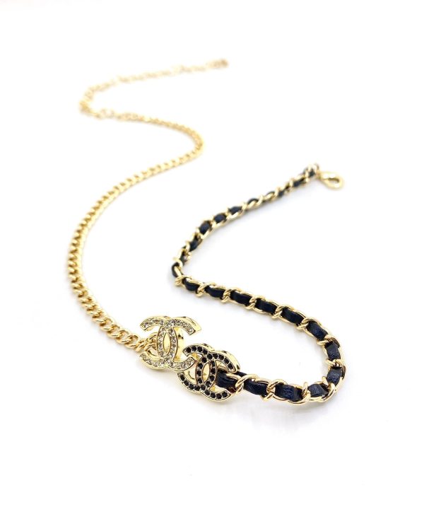 18K CC Black & White Necklace - Image 2