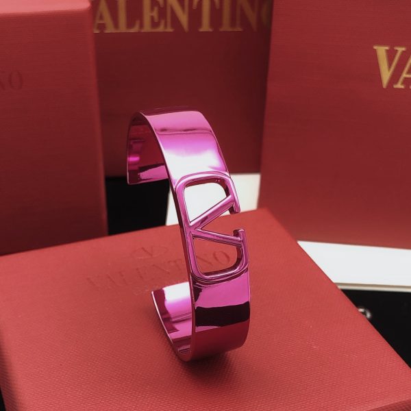 18K Vlogo Pink Cuff Bracelet - 图片 4