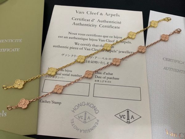 18K Sweet Alhambra Six Motifs Bracelet - 图片 4