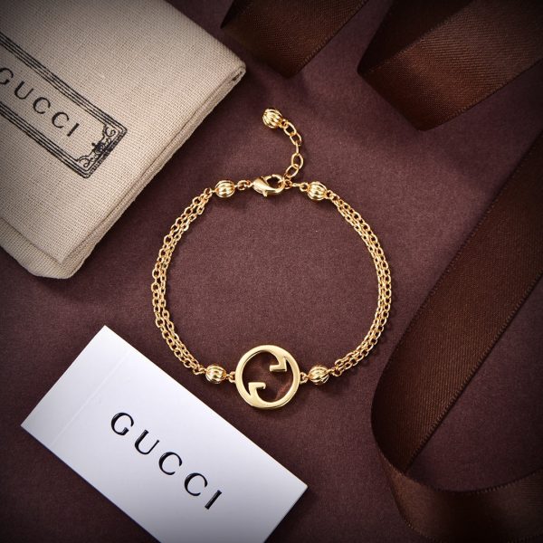 18K Double G Blondie Interlocking G Bracelet - 图片 2