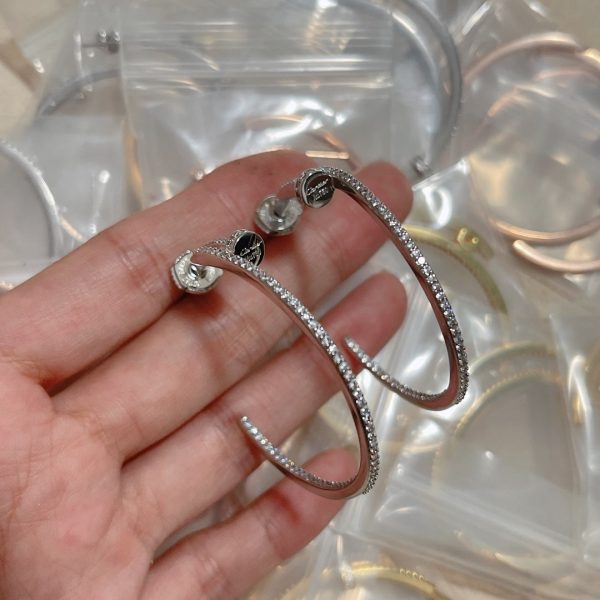 18K Juste Un Clou Diamonds Earrings - 图片 3