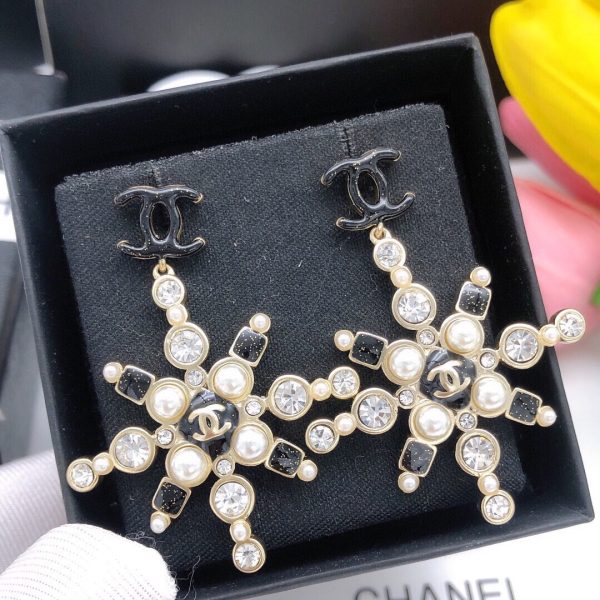 18K CC Snow Flowers Earrings - 图片 2