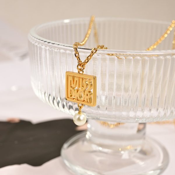 18K CD Miss Necklace - 图片 3