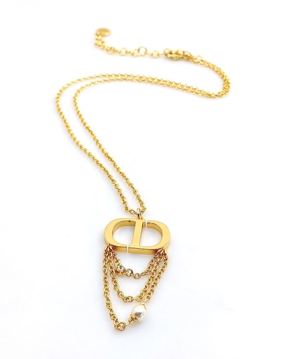 18K Petit CD Necklace - 图片 5