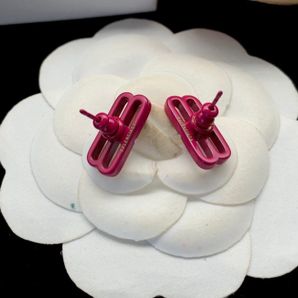 18K BB Pink Icon Earrings - 图片 3