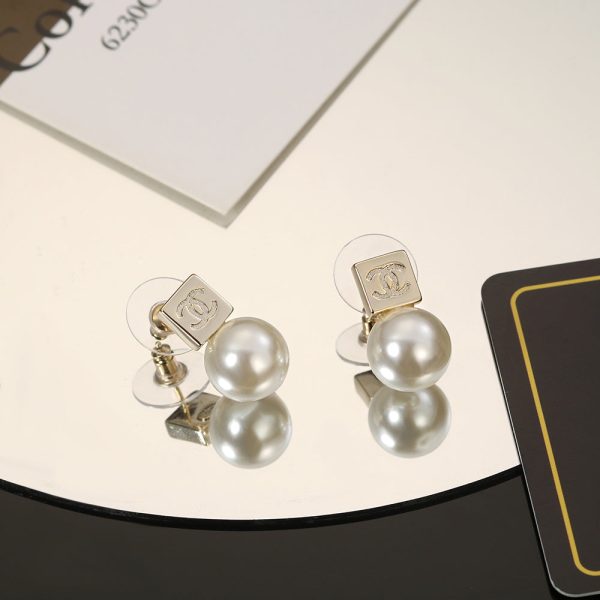 18K CC Pearls Earrings - 图片 5