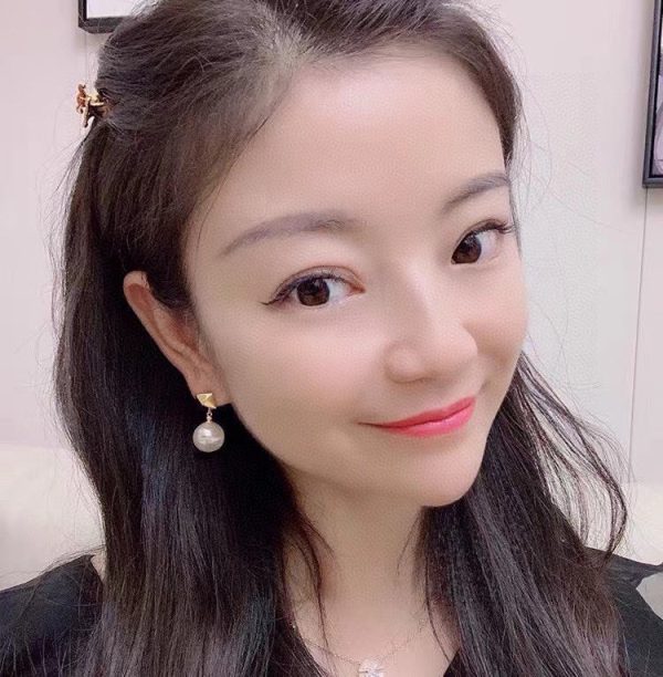18K Vlogo Pearl Earrings - 图片 3