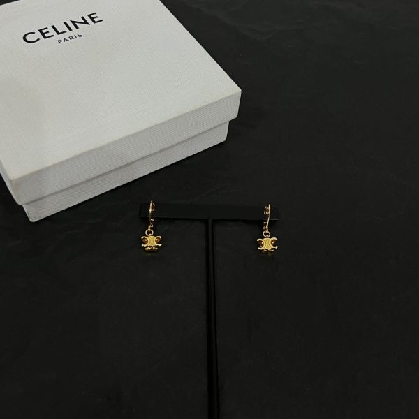 18K Triomphe Solitaire Earrings - 图片 2
