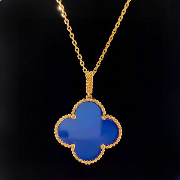 18K Magic Alhambra Agate Clover Necklace - 图片 10