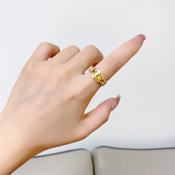 18K CC Yellow Gold Ring - 图片 2