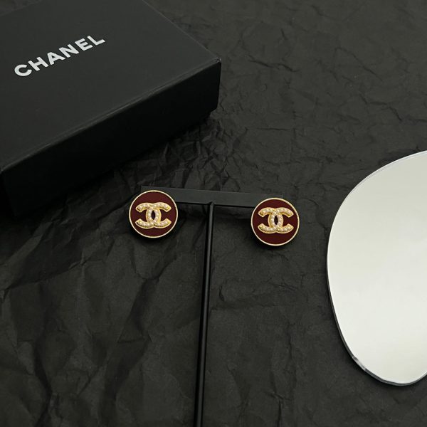 18K CC Red Earrings - Image 3
