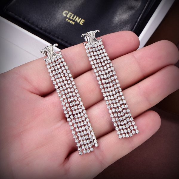18K Triomphe Precious Tassels Earrings - 图片 3